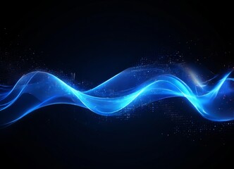 Wall Mural - abstract blue wave background