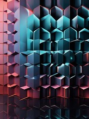 Wall Mural - Minimalistic geometric backdrop with trendy gradient shapes. EPS vector.