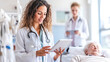 © NORN - Doctor using tablet in hospital room