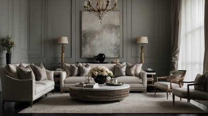 Wall Mural - Living room in a very exclusive style