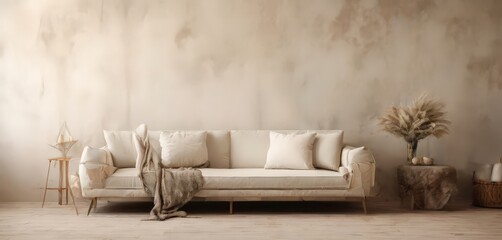 Wall Mural - white couch