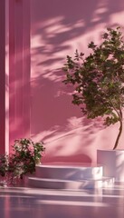 Wall Mural - pink wall