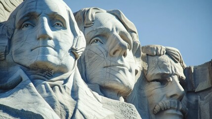 Majestic Monument of America s Presidents Carved into Mountain Landscape