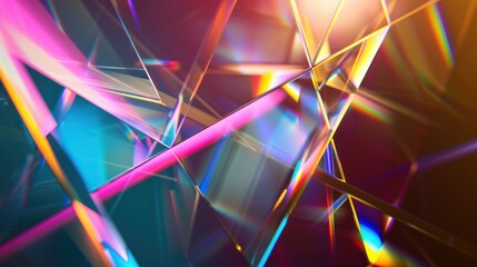 Poster - Abstract Prismatic Light Play