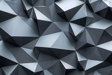 Black white dark gray silver abstract pattern background with geometric shape polygon