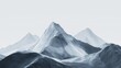 © Gencraffic - Geometric Elegance: Minimalist Abstract Mountains in Muted Tones