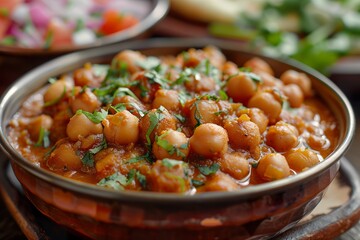 Wall Mural - Chole Masala also known as Punjabi Chana Masala a flavorful chickpea dish