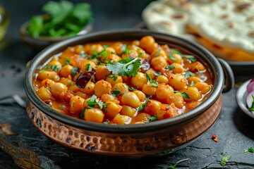 Wall Mural - Classic Punjabi Chana Masala a rich and spicy chickpea curry