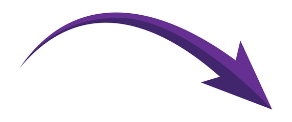 Wall Mural - Arrow icon on white background. flat style. arrow icon for your web site design, logo, app, UI. arrow indicated the direction symbol. curved arrow sign.
