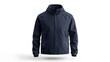 © Matthias - Navy blue windbreaker mockup front view isolated on white