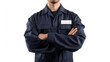 © Matthias - Navy blue mechanic uniform mockup with jumpsuit and name badge