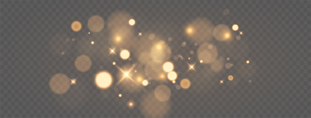 Wall Mural - christmas dust glowing bokeh confetti light and glitter texture overlay for your design. festive spa