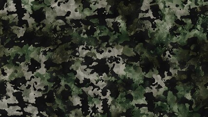 Wall Mural - military camouflage pattern, forest design texture army background