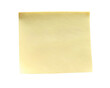 © kanoktuch - Yellow sticky note with a blank surface, ideal for writing reminders, messages, or short notes. The paper texture is smooth, making it easy to write on. Isolated on transparent background, png.