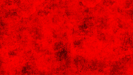 Red textured grunge effect background, Red grunge background in panorama view.