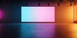 © WD Stock Photos - Projection screen on the stage. Free space for advertising. Exhibition in art gallery