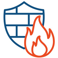 Canvas Print - Firewall Icon