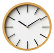 © David - Modern wooden wall clock showing time in a minimalist design isolated on transparent background