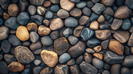 Canvas Print - pebbles texture background