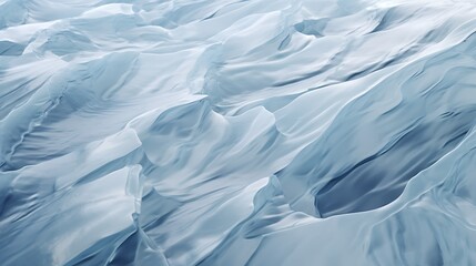 Abstract patterns on the surface of a melting glacier, capturing the unique textures and shades created by the ice formations.