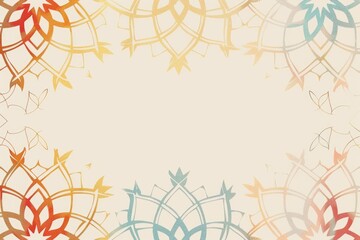 Asian islamic indian style pattern background gold lining