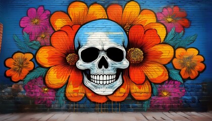 Mexican skull for Day of the Dead celebrations 4