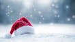 © imstock - Gorro de Papá Noel en la nieve