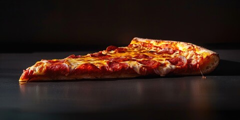 Deep dish pizza slice