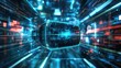 ©  AugmentArt - Futuristic virtual reality backdrop featuring 3D rendering for immersive experiences in augmented and extended reality concepts