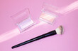 © Colour Laboratory/Stocksy - Beam of light and pink make-up cosmetic beauty blush packages