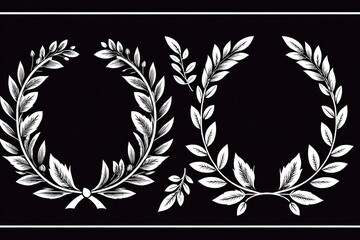 Wall Mural - laurel wreath