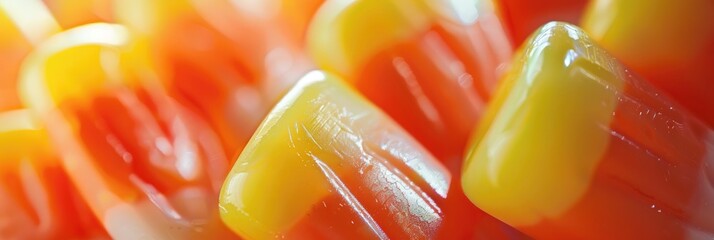 Poster - Close-Up of Colorful Halloween Candy Corn