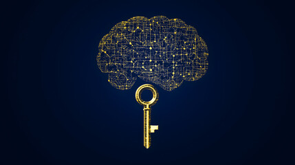 Brain with Key
