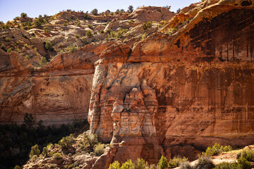 Desert red Rock Mountain landscape southern central utah