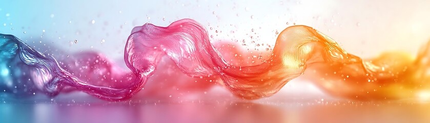 Wall Mural - Abstract Background with Colorful Water Splash