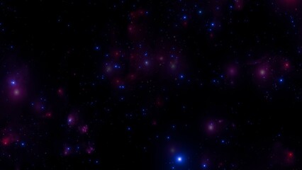 Wall Mural - Colorful Interstellar Nebula with Stars in Deep Space