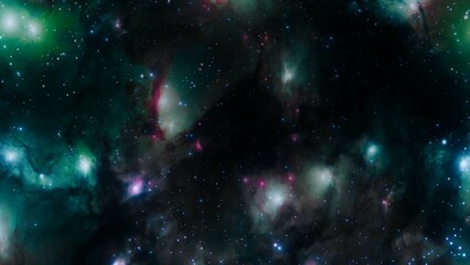 Wall Mural - Dazzling Star-Filled Nebula in Outer Space – Space Background