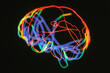 © Jakub and Jedrzej Krzyszkowski/Stocksy - Neon Brain Illustration
