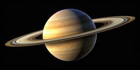 Wall Mural - saturn planets with rings, moons, and other planets surrounded