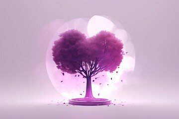 Wall Mural - pink tree