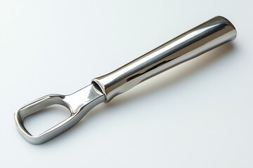 Shiny Metal Ice Cream Scoop with Rounded Handle