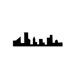 silhouette of urban buildings