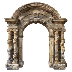 Sticker - ancient roman aqueduct on transparent background png