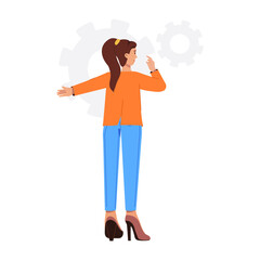 Sticker - A flat character illustration of product management 