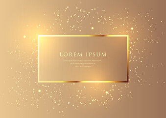 Wall Mural - gorgeous golden frame