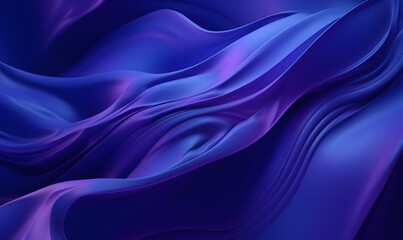 Wall Mural - A dark background with swirling dark blue and purple liquids, Generative AI