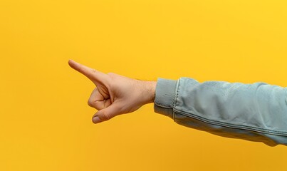 Arm and hand of caucasian man over yellow isolated background snapping fingers for success, easy and click symbol gesture with hand. 