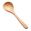 © Dentma Art - Wooden Ladle with a Light Brown Finish on a Gray Background
