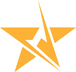 Wall Mural - Star Logo Icon Element