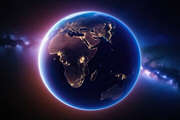  Stunning Night Views of Earth with City Lights and Starry Skies